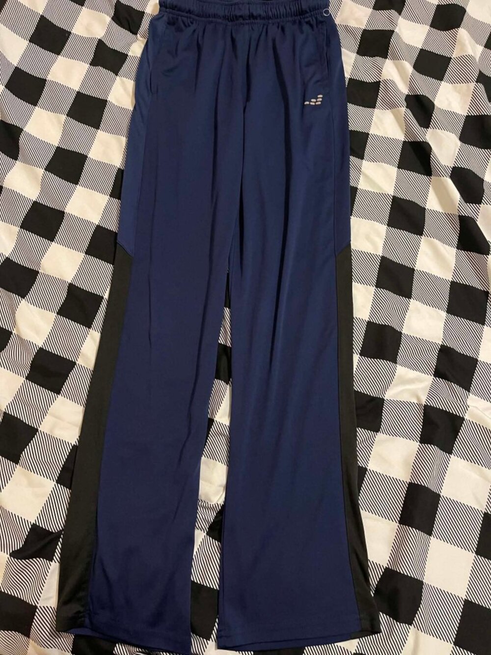 BCG Boys Athletic Track Pants Navy Blue Large (14-16)
